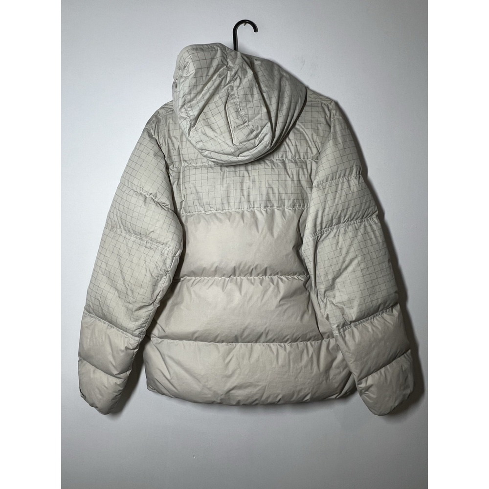 Nike Storm-FIT Hooded Insulated Full Zip Puffer Beige Winter Coat Jacket Sz L - Picture 7 of 10